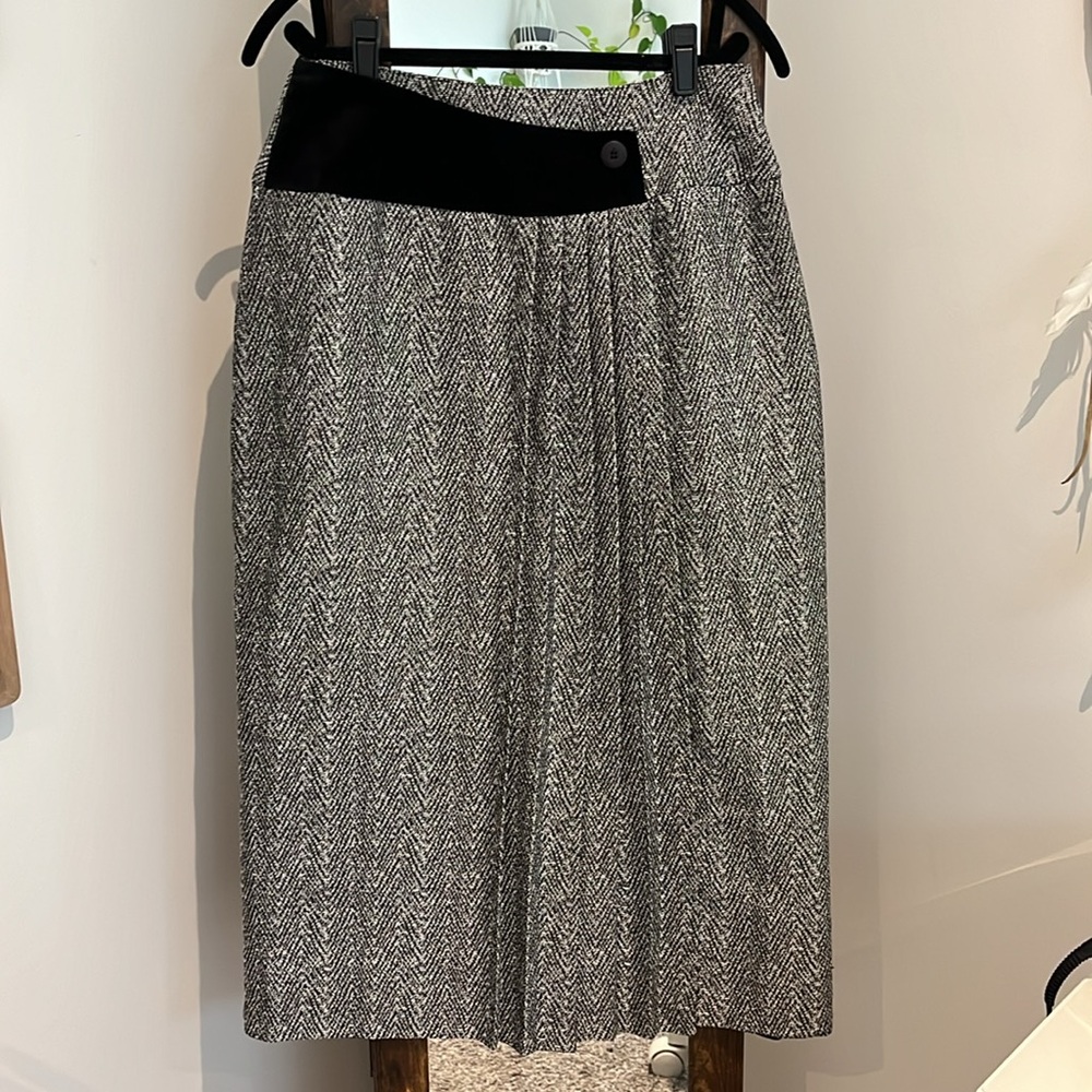 Vtg Debbie Shuchat long wool blend skirt